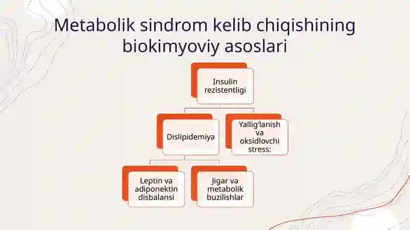 Metabolitiksindrom kelib chiqishining biokimyoviy asoslari va asoratlari 2