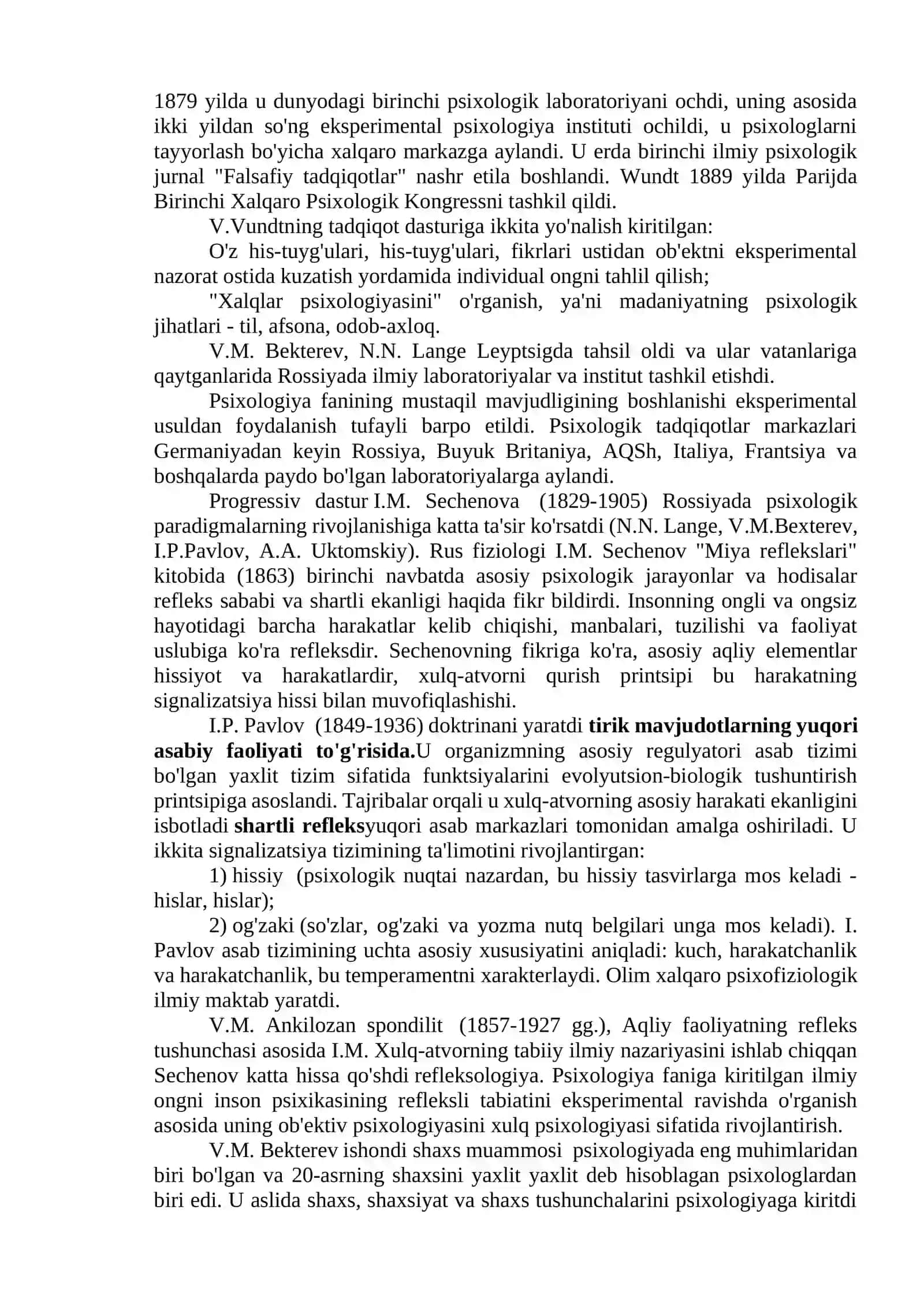 PSIXOLOGIYA FANINING MUSTAQIL FAN SIFATIDA RIVOJLANISH BOSQICH 2
