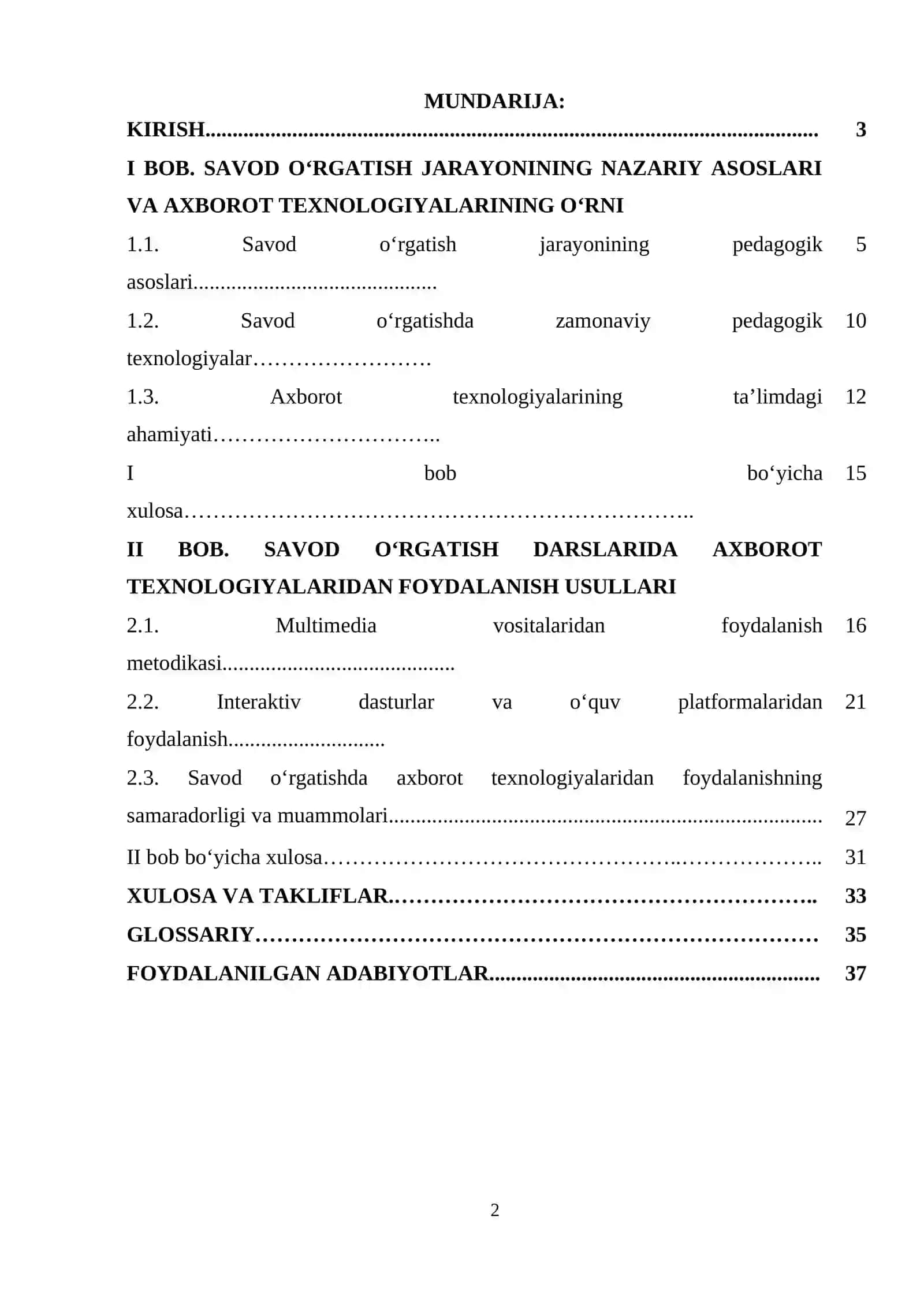 Savod o‘rgatish darslarida axborot texnologiyalaridan foydalanish 2
