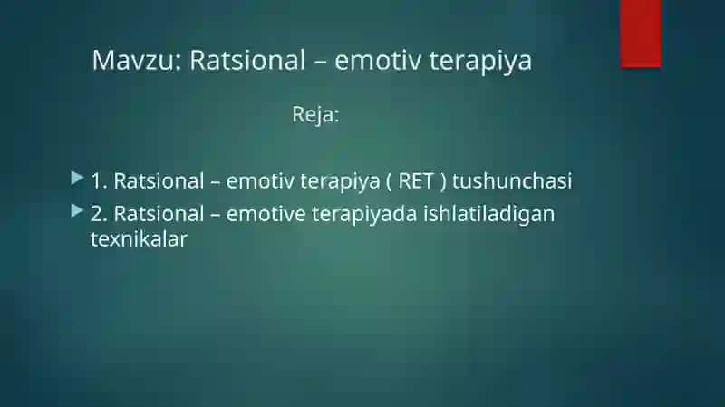 Ratsional – emotiv terapiya 2