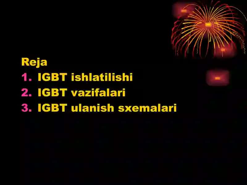 IGBT tranzistor 2