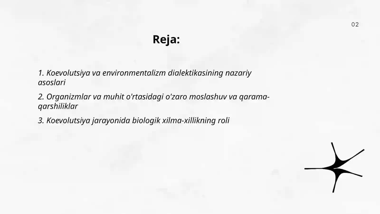 Koevolutsiya va environmentalizm dialiktikasi 2