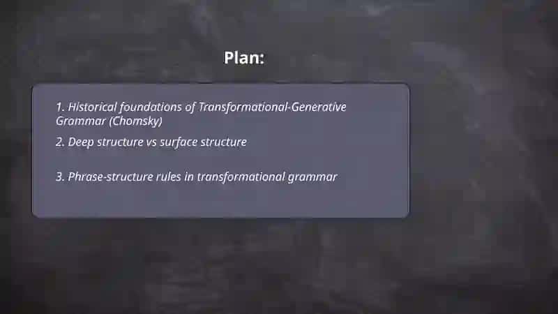Transformation grammar 2
