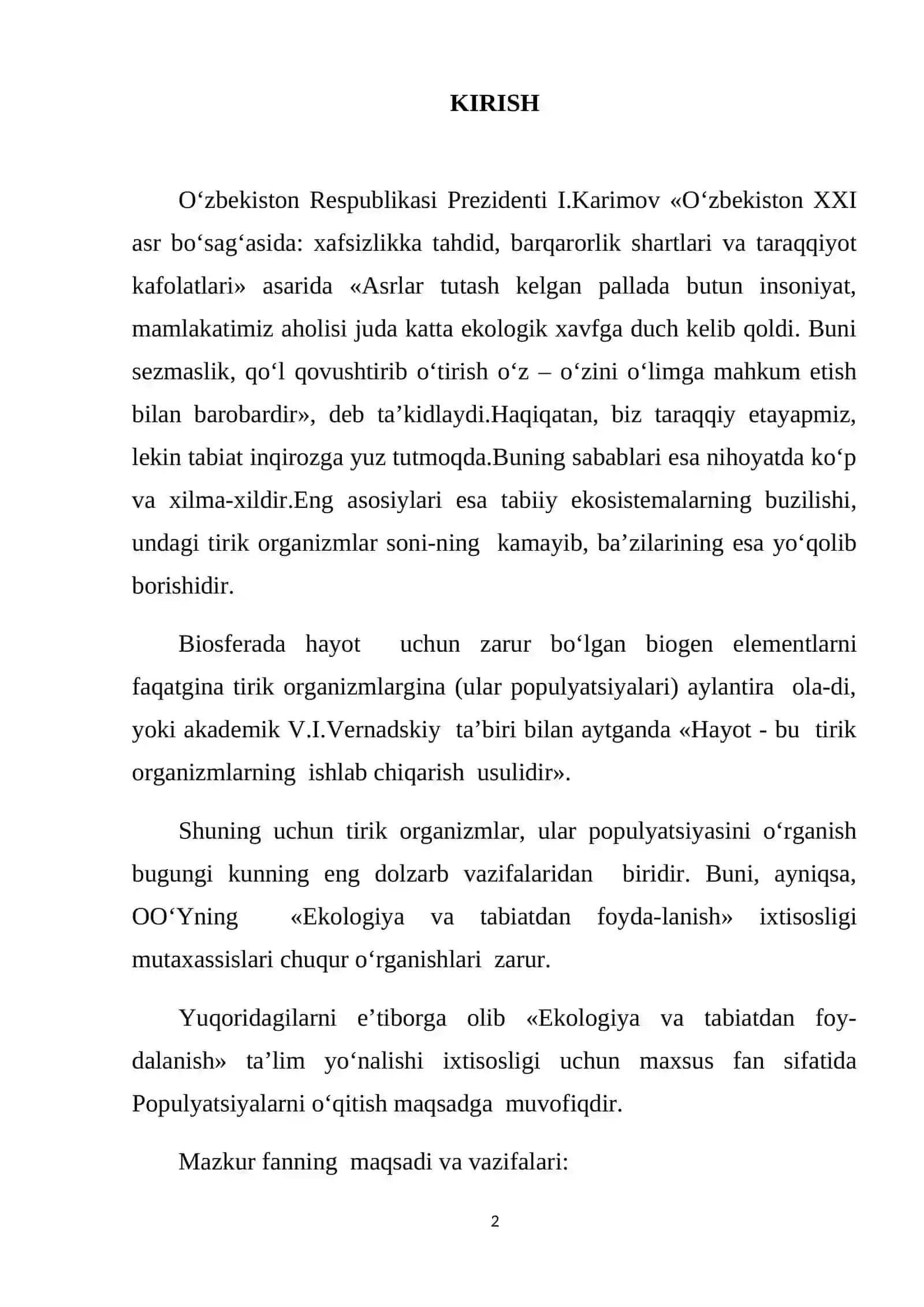 Populyatsiya tushunchasi 2