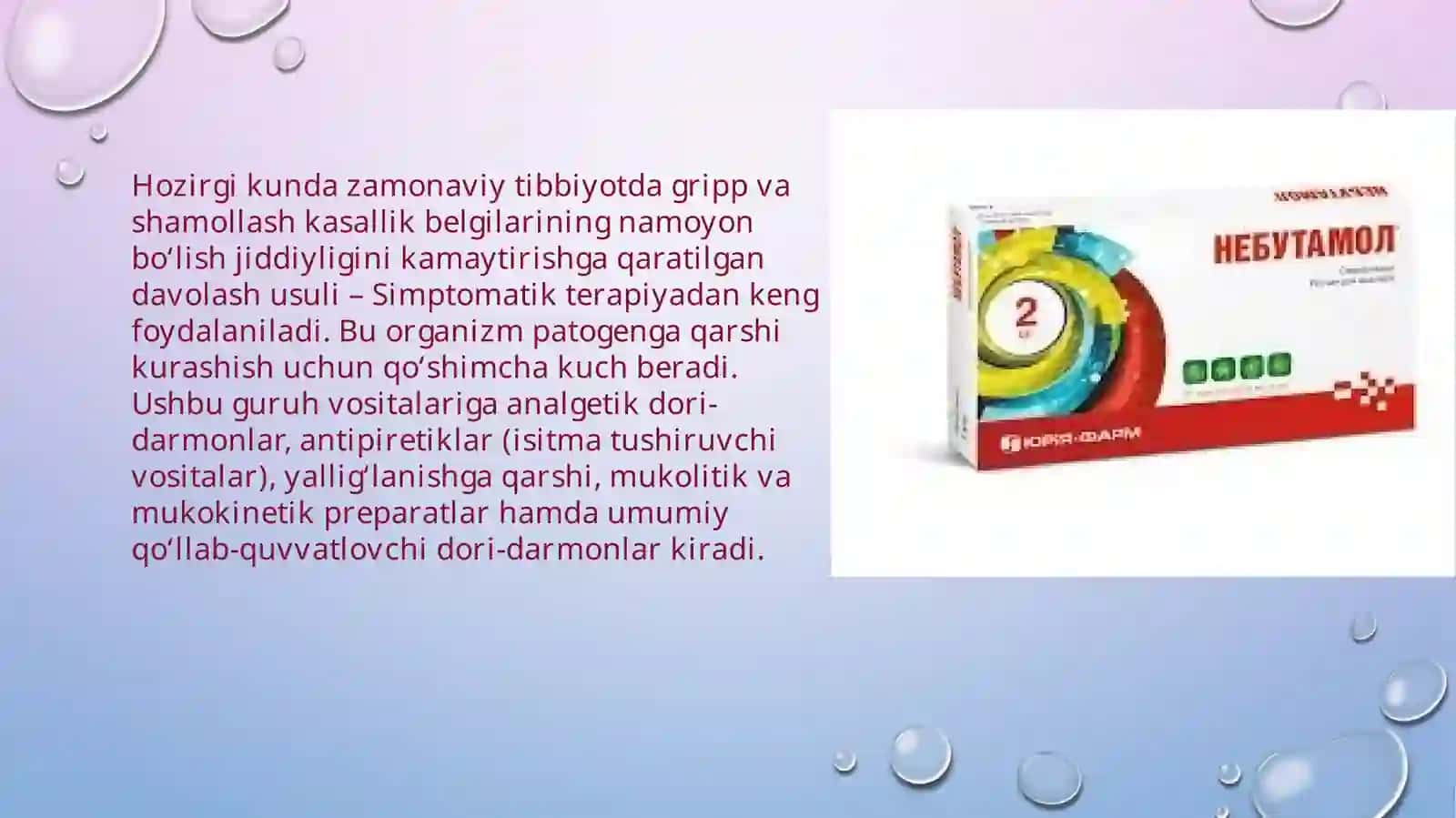 NAFAS OLISH YO’LLARI KASALLIKLARI UCHUN DORI VOSITALARINI YUBORISHNING ZAMONAVIY INVALATSIYON USULLARI 2