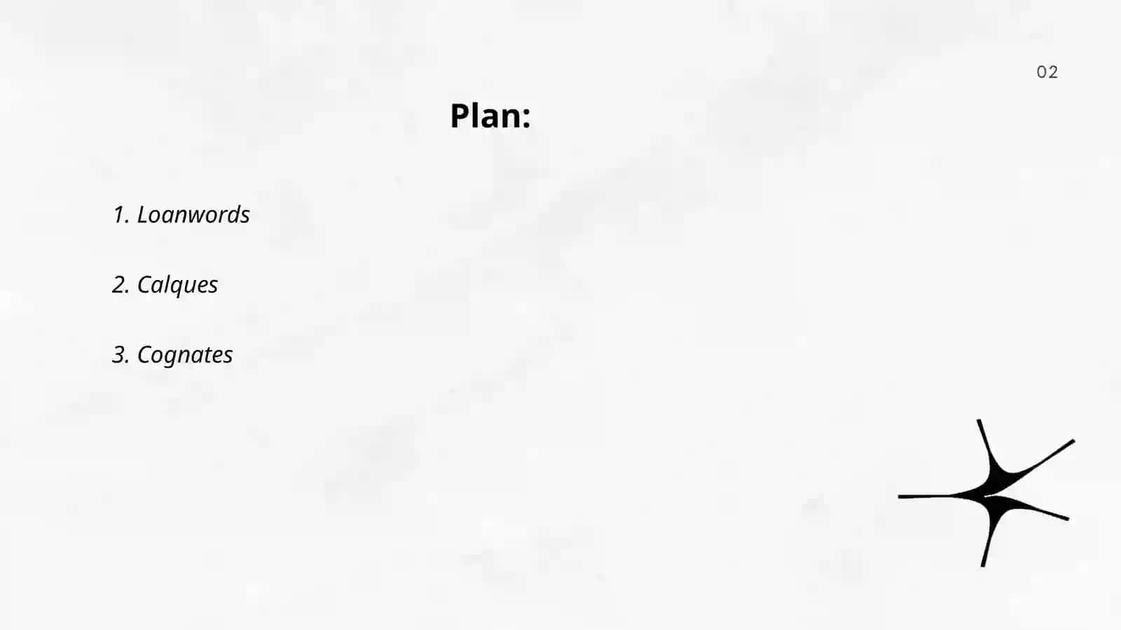 Etymological classification of language vocabulary 2