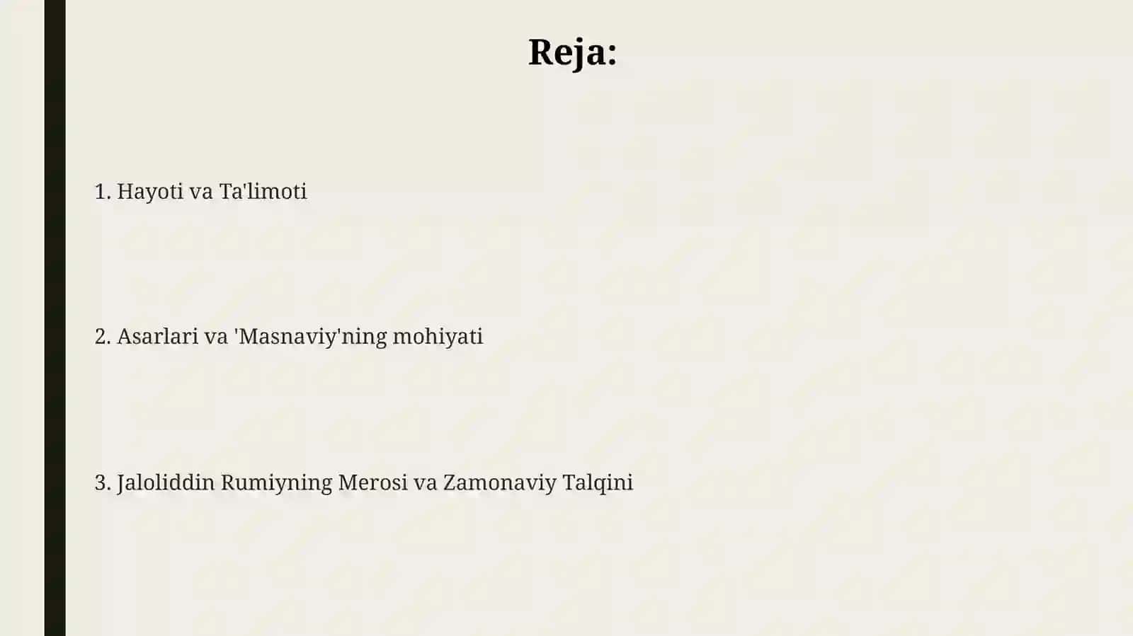 JaloliddinRumiy: Hayoti va Ta'limoti 2