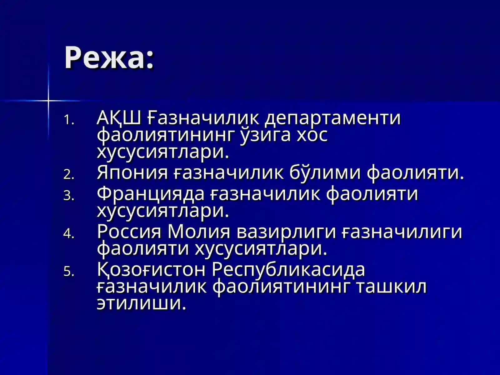 Ғазначилик фаолиятининг хориж тажрибалари 2