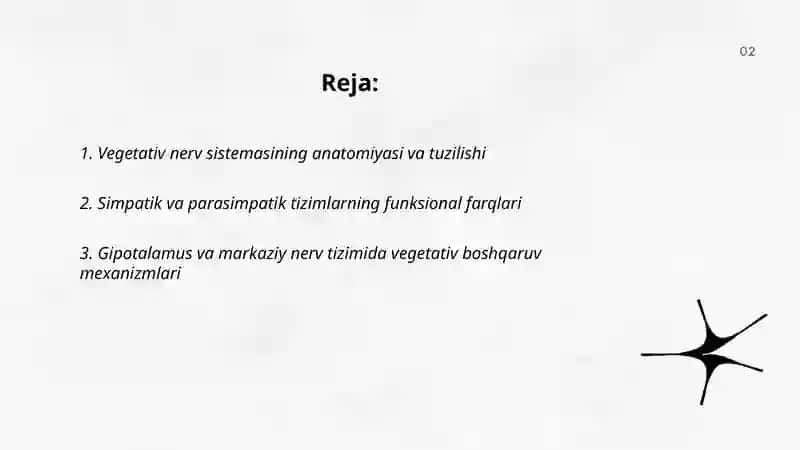 Vegetativ nerv sistemasi faoliyatini oʻrganish 2