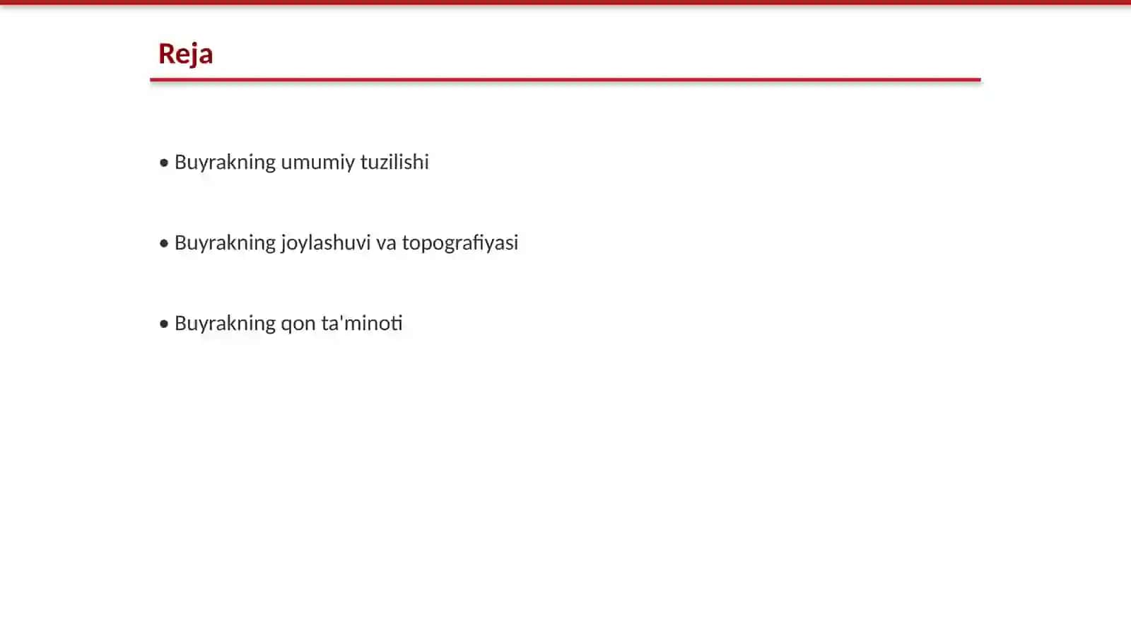 Buyrakning topografiyasi va anatomiyasi 2