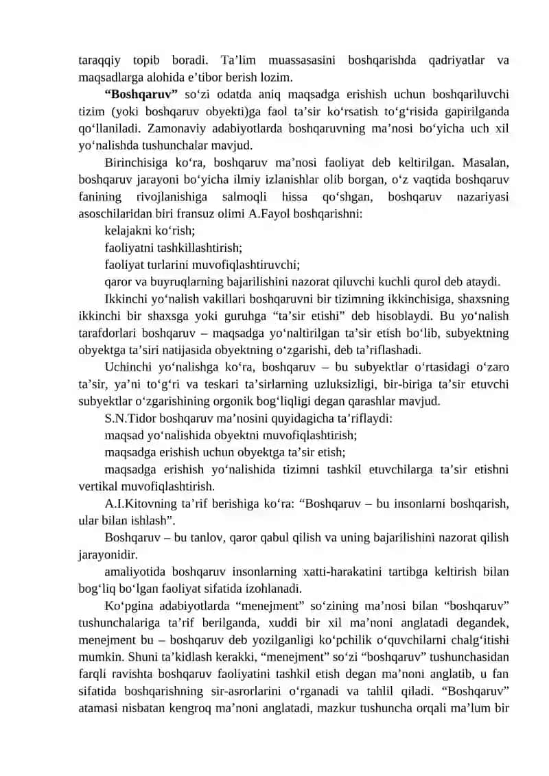 TA’LIM TIZIMINI BOSHQARISHNING ILMIY ASOSLARI 2