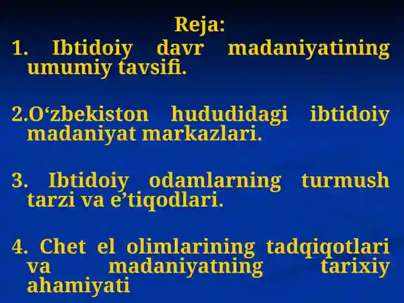 IBTIDOIY DAVR MADANIYATI 2