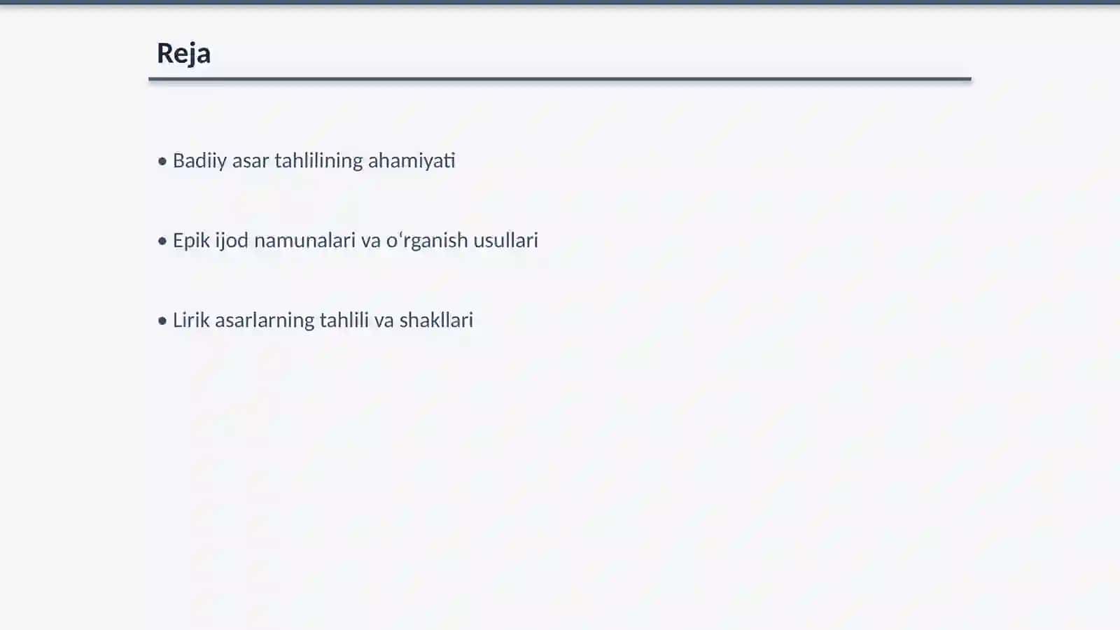 3-sinf O‘qish savodxonligi (1-qism) darslarida badiiy asar tahlili, epik,lirik, xalq og‘zaki ijodi namunalari, ilmiy-ommabop asarlar matnini o‘rganish bo‘yicha topshiriqlarni bajarish 2