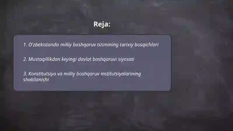 O'zbekistonda milliy boshqaruv tizimining shakllanishi 2