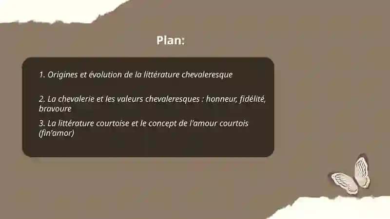 La littérature chevaleresque ou courtoise 2