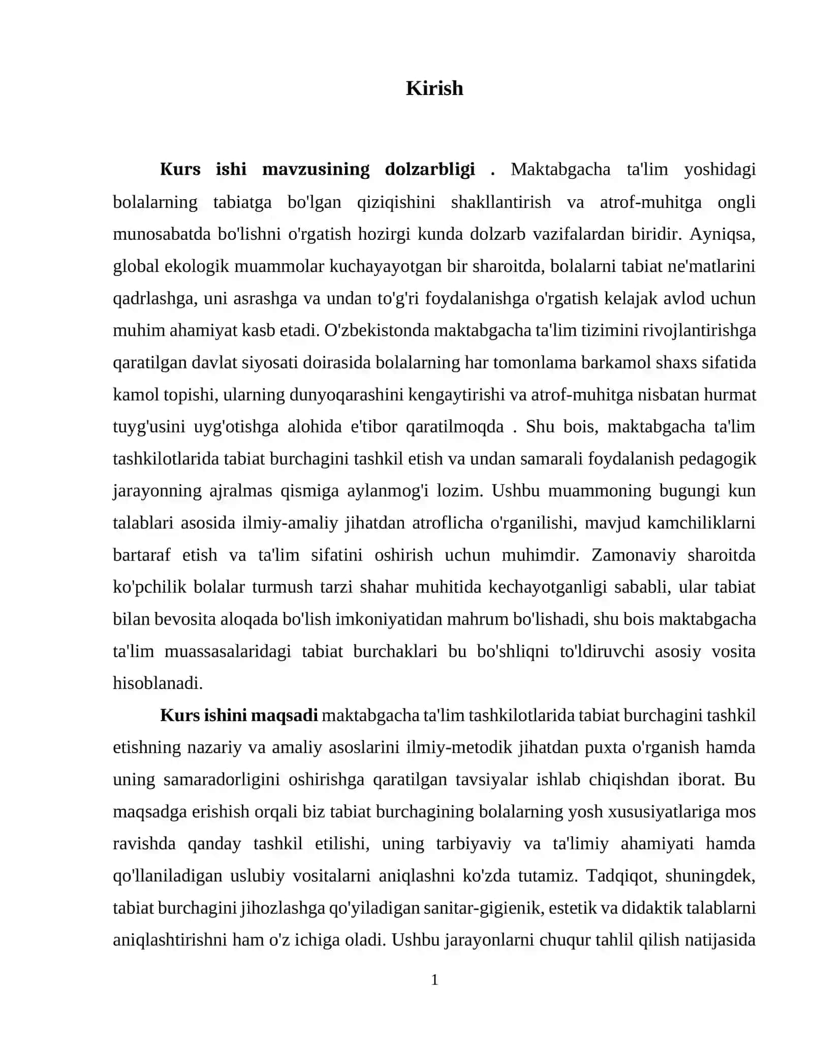TABIAT BURCHAGINING NAZARIY ASOSLARI VA MAKTABGACHA TA'LIMDAGI O'RNI 2