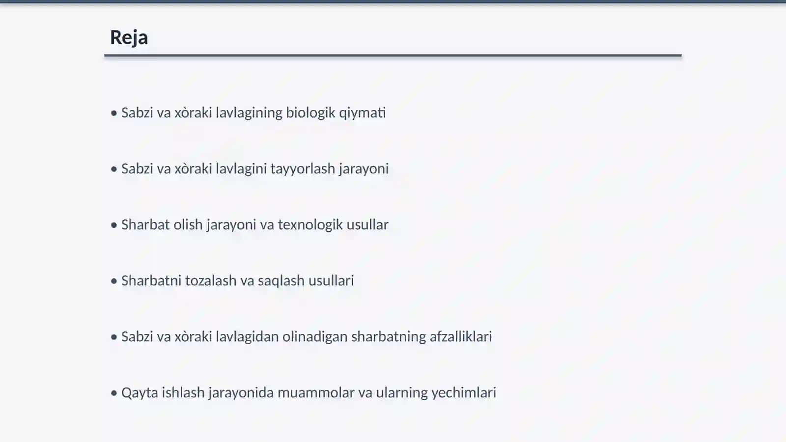 Sabzi va xòraki lavlagini qayta ishlab sharbat olish texnologiyasi 2