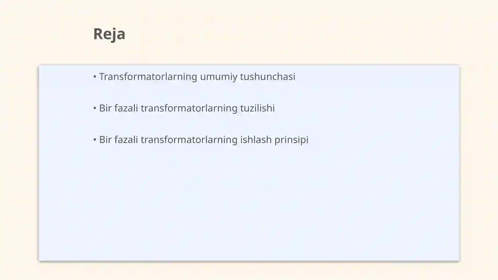 Bir va uch fazali transformatorlarning tuzilishi va ishlash prinsipi 2