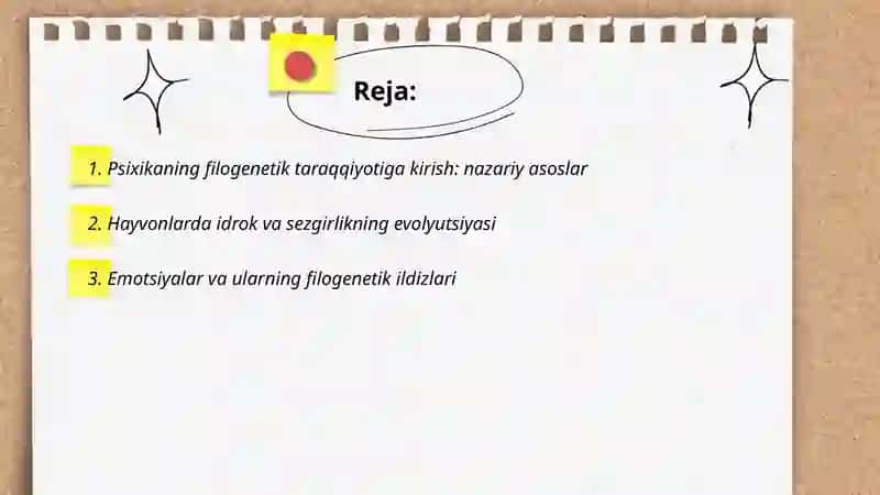 Psixikaning filogenetik taraqqiyoti 2