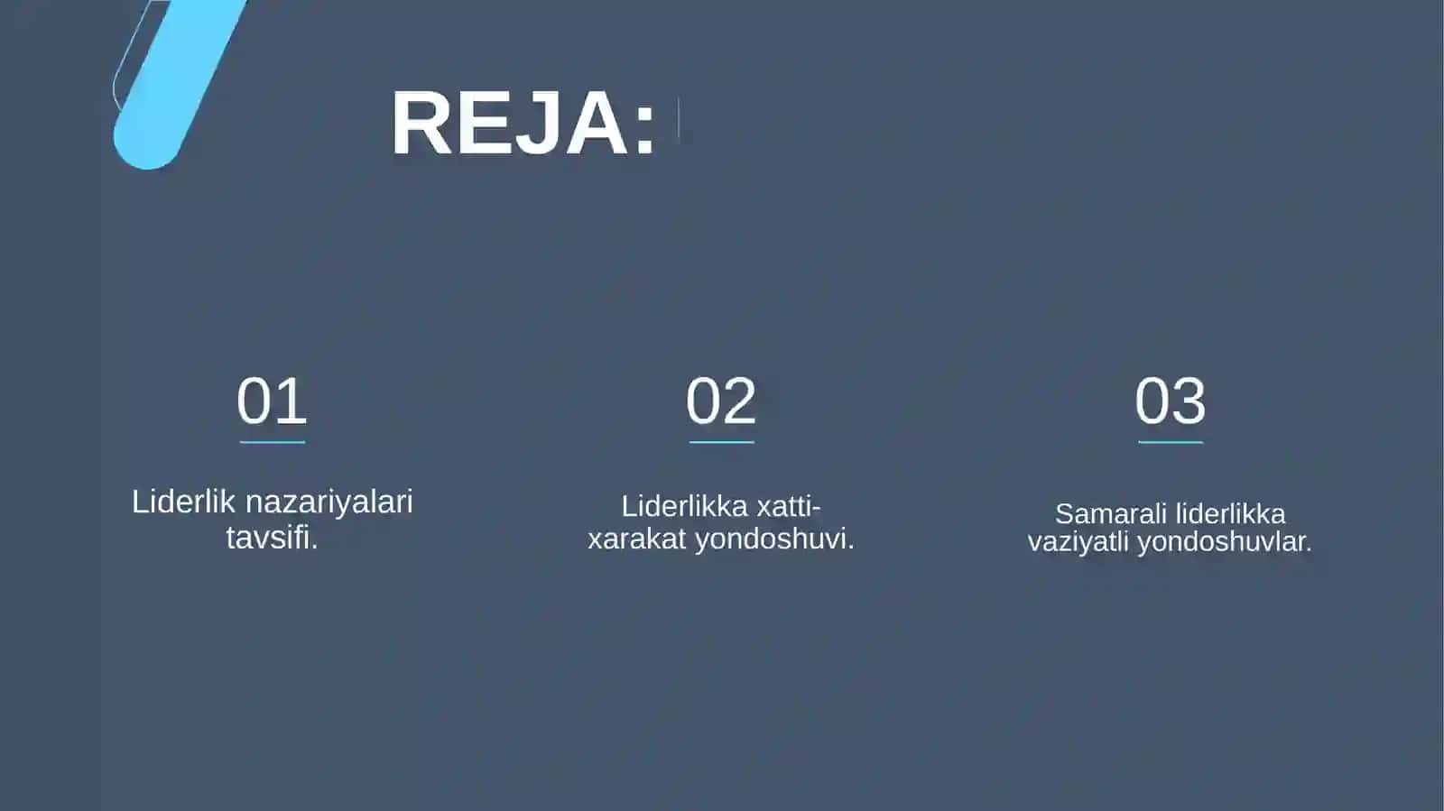 Liderlikka oid nazaryalar 2