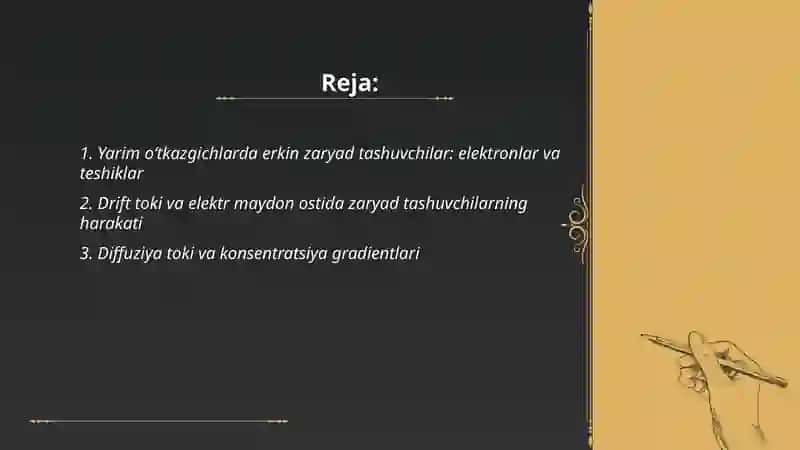 Yarim oʻtkazgichlarda elektr toki 2