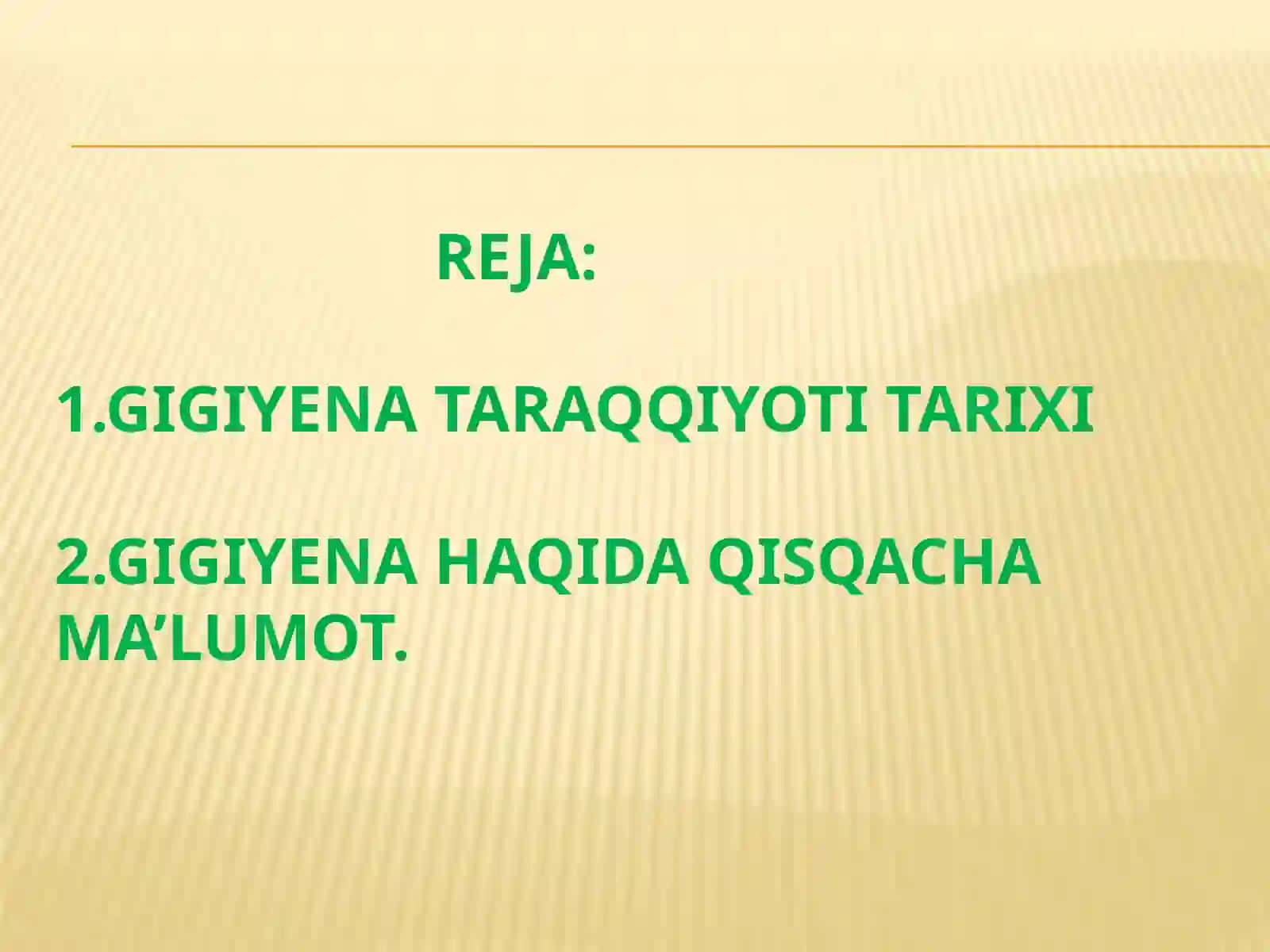 GIGYENANING RIVOJLANISH TARIXI 2