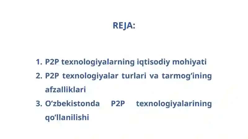 P2P texnologiyalari 2