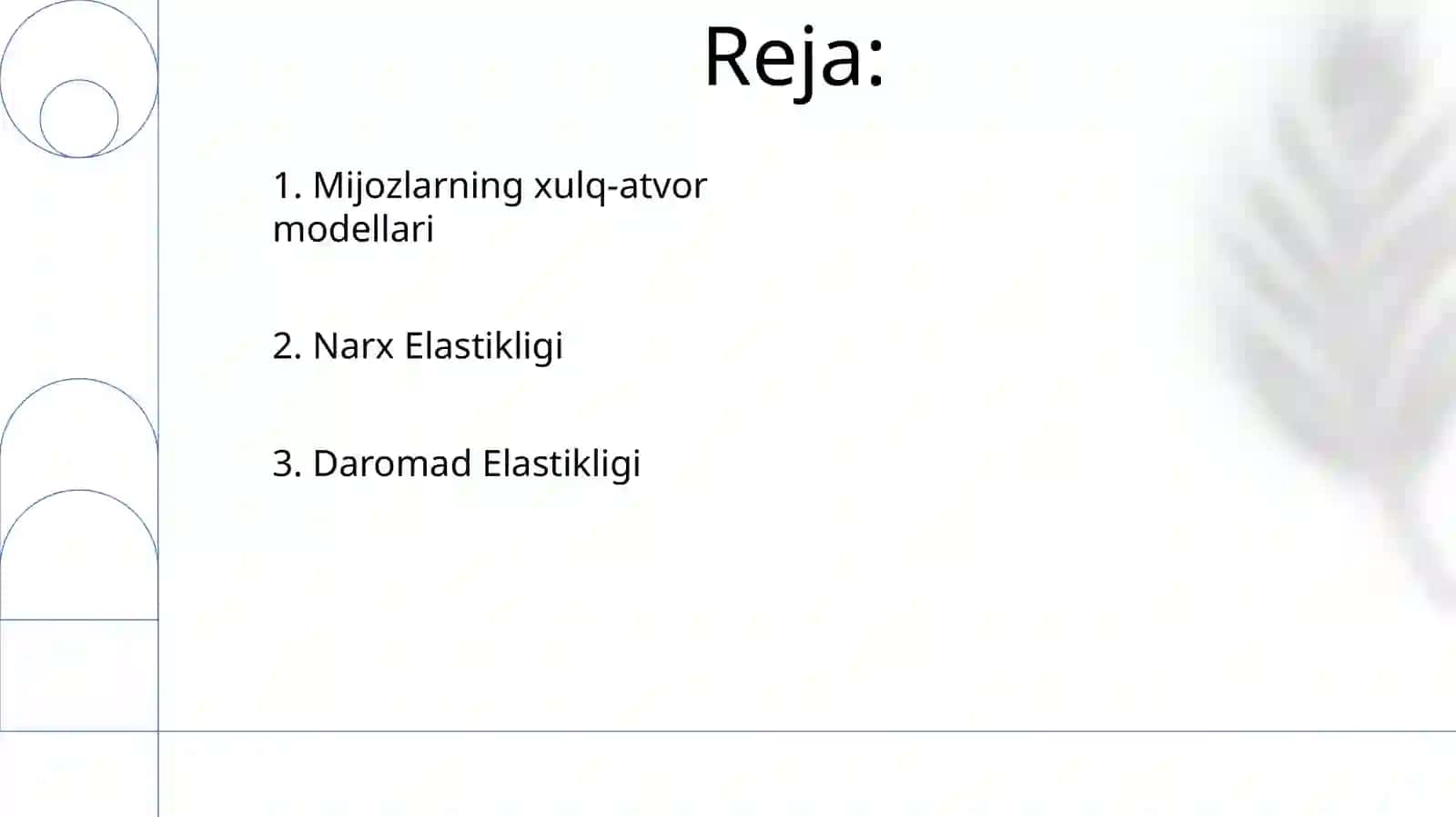 Narx va daromadlar o’zgarishining iste’molchi tanloviga ta’siri 2