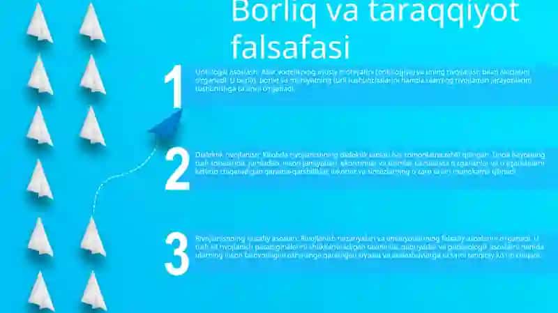 Borliq (Ontologiya) Va Rivojlanish Falsafasi 2