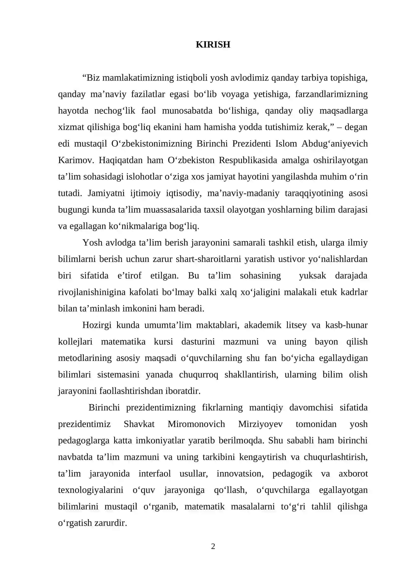 Chegarada buziladigan oddiy differensial tenglamalar uchun chegaraviy masalalar 2
