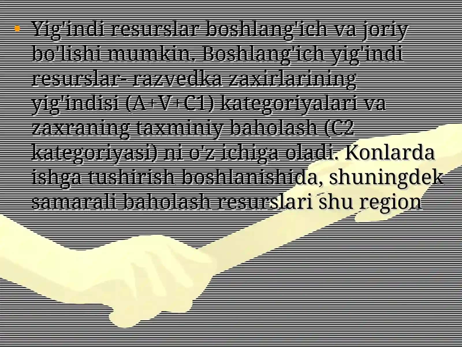 Neft, gazkondensatning jami resurslari 2
