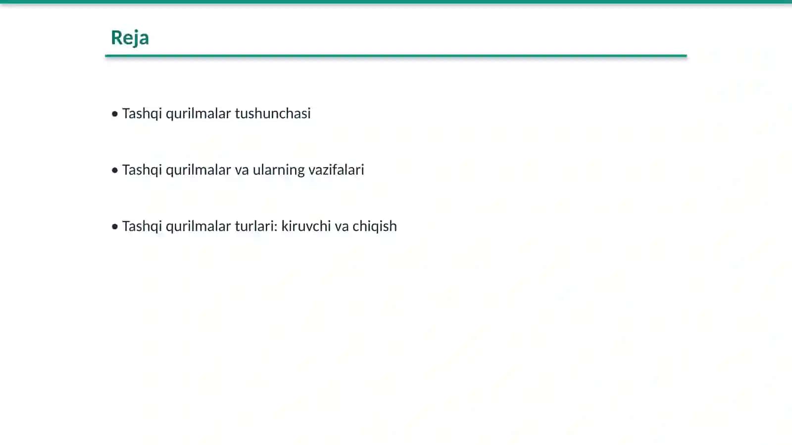 Tashqi qurilmalar nima? Ular qanday turlarga bo'linadi 2