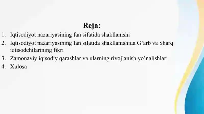 Iqtisodiyot Nazariyasi 2