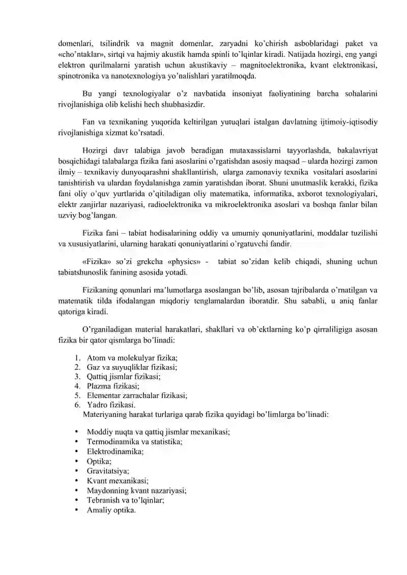 Fizika Predmeti. Moddiy Nuqtaning Ilgarilma Harakati Rejasi 2