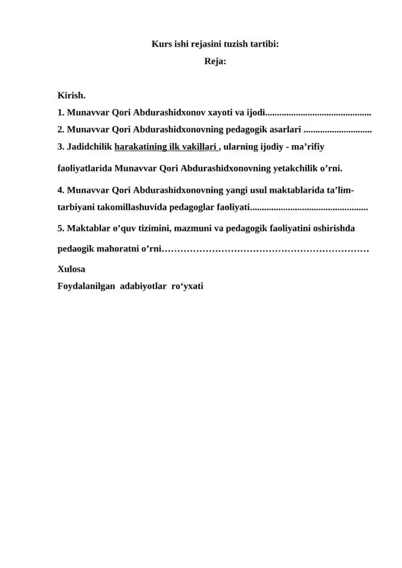 Munavvar Qori Abdurashidxonov asarlarida o’qituvchilarning pedagogik mahoratlarini shakillantrish masalalari 2