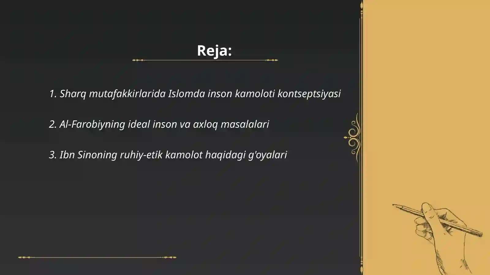 Sharq mutaffakkirlarining Islom dinining inson kamolotiga ta'siri haqidagi g'oyalari 2