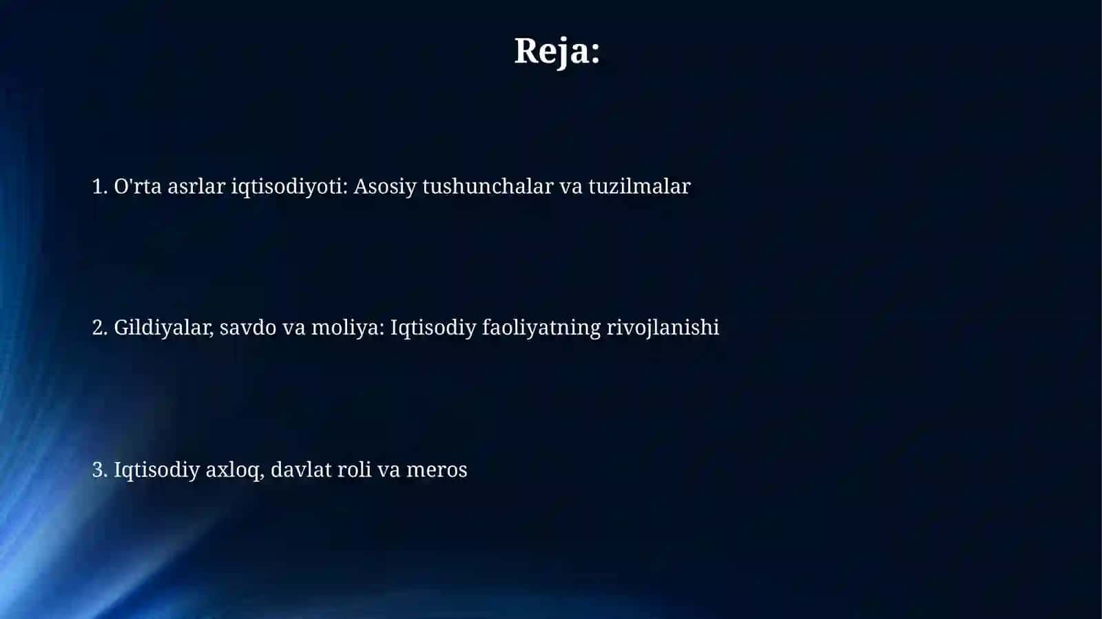 Orta asrdagi iqtisodiy goyalar va qarashlar 2