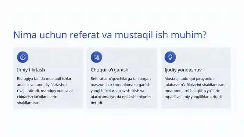 Biologiyada Referat va Mustaqil Ish Yozish Qoidalari 2