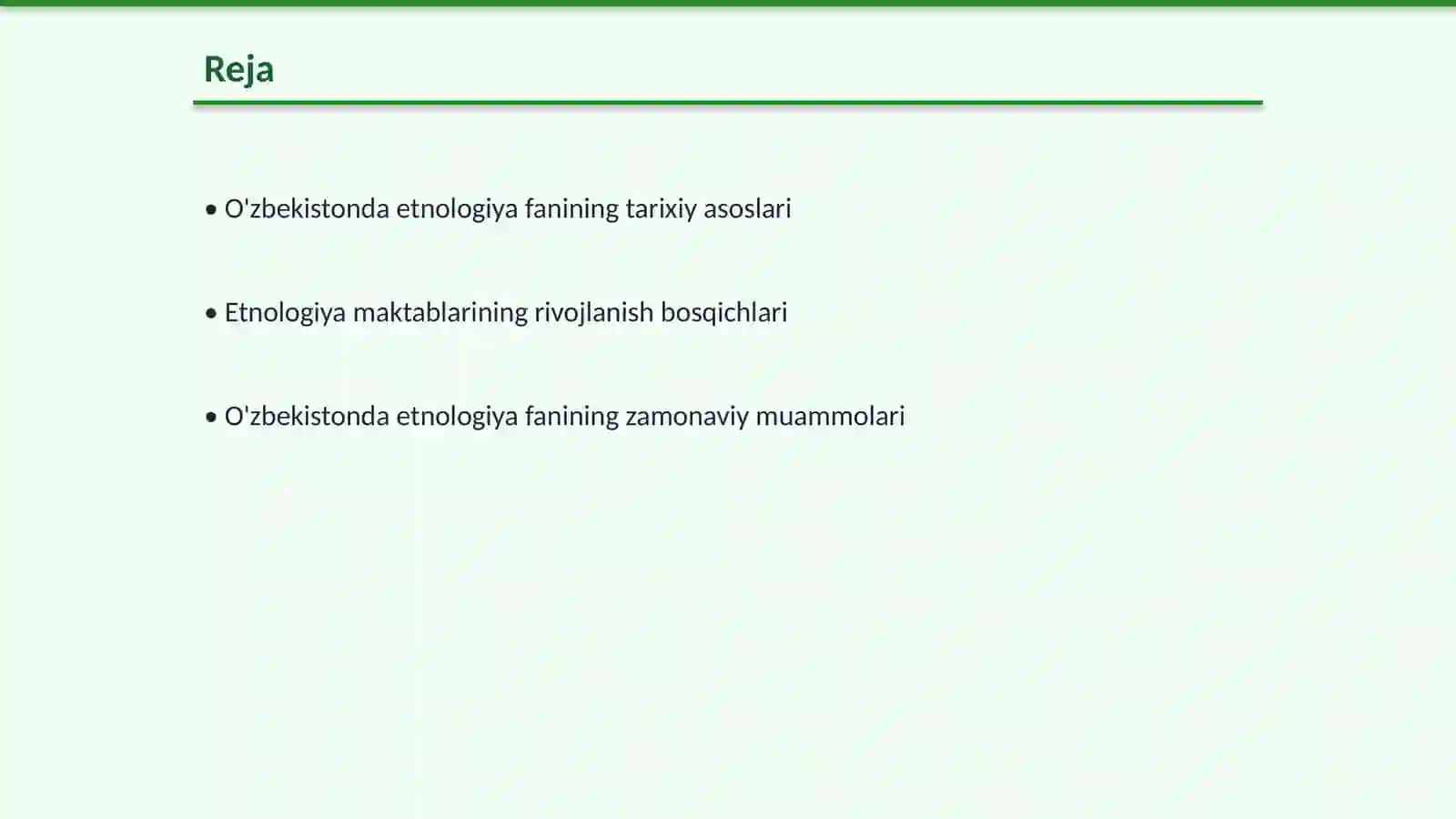 O'zbekistonda faning etnologiya maktablarini shakllanishi 2