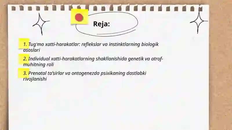 Ontogenezda inson psixikasining rivojlanishi 2