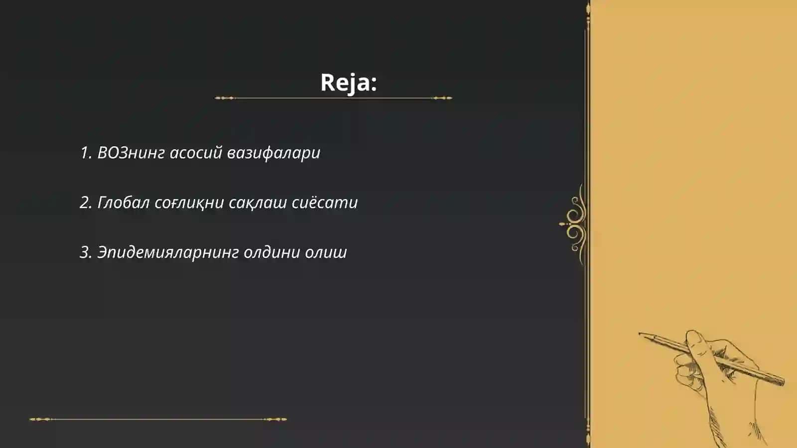 ВОЗнинг асосий вазифалари 2