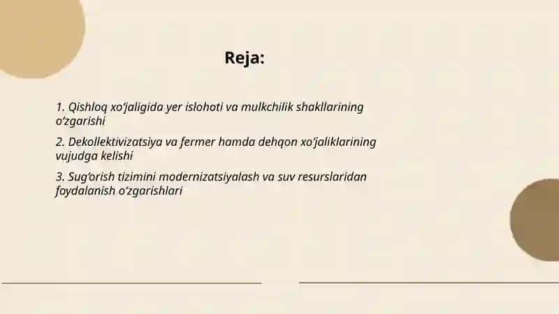 Mustaqillik yillarida qishloq xo‘jaligi va sanoat sohasidagi o‘zgarishlar 2