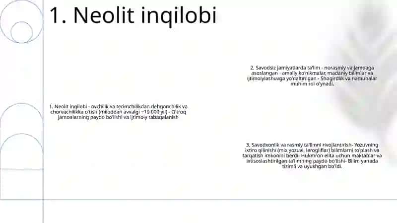 Insoniyat Tarixida Tarbiya Va Ta’Limning Rivojlanish Bosqichlari 2
