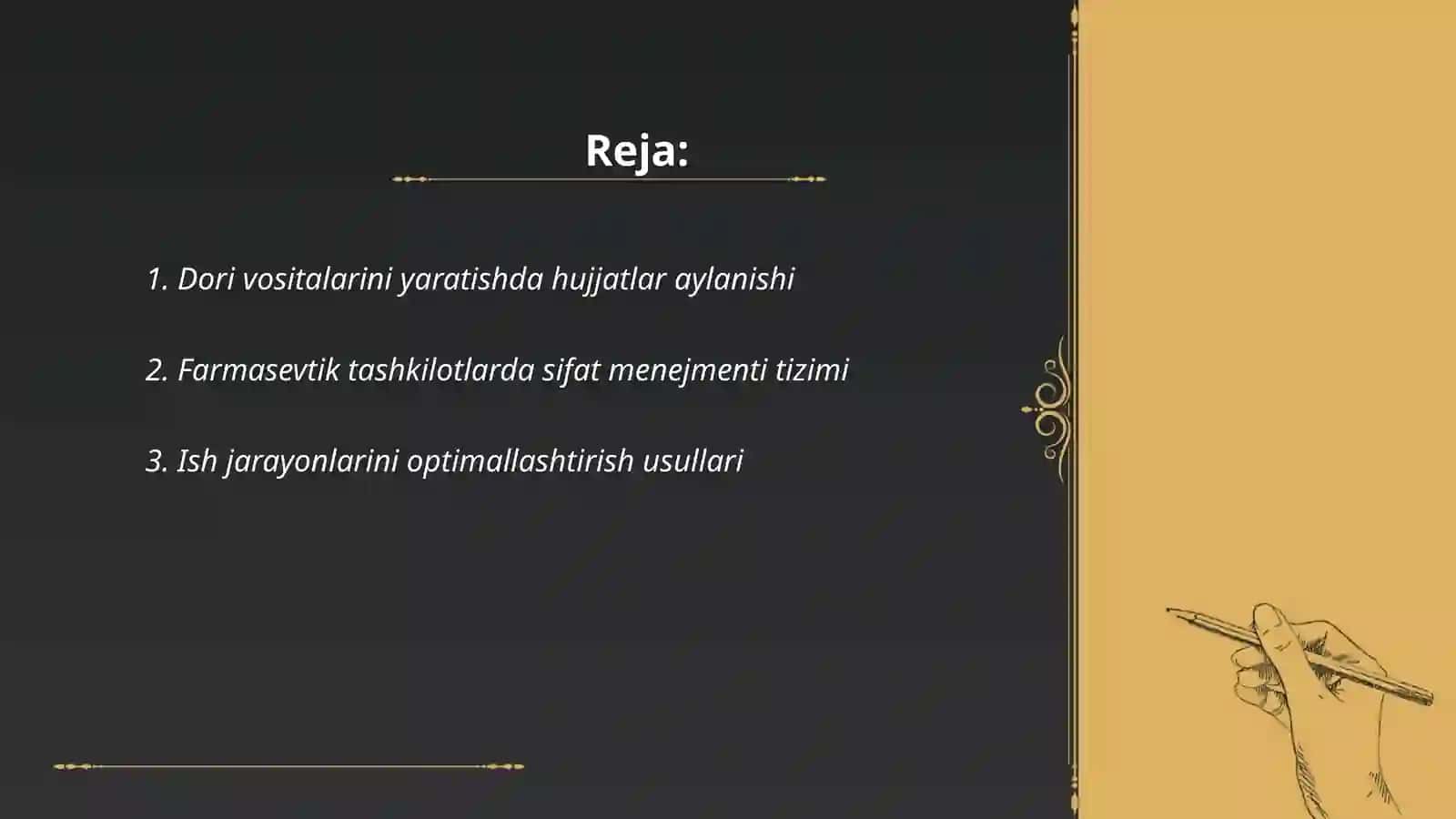 DORIXONA VA FARMASEVTIK TASHKILOTLARI ISHINI TASHKIL ETISHDA ISH YURITISH JARAYONLARINING AHAMIYATI 2