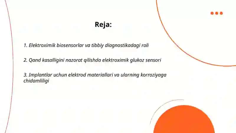 Elektroximik biosensorlar va tibbiy diagnostikadagi roli 2