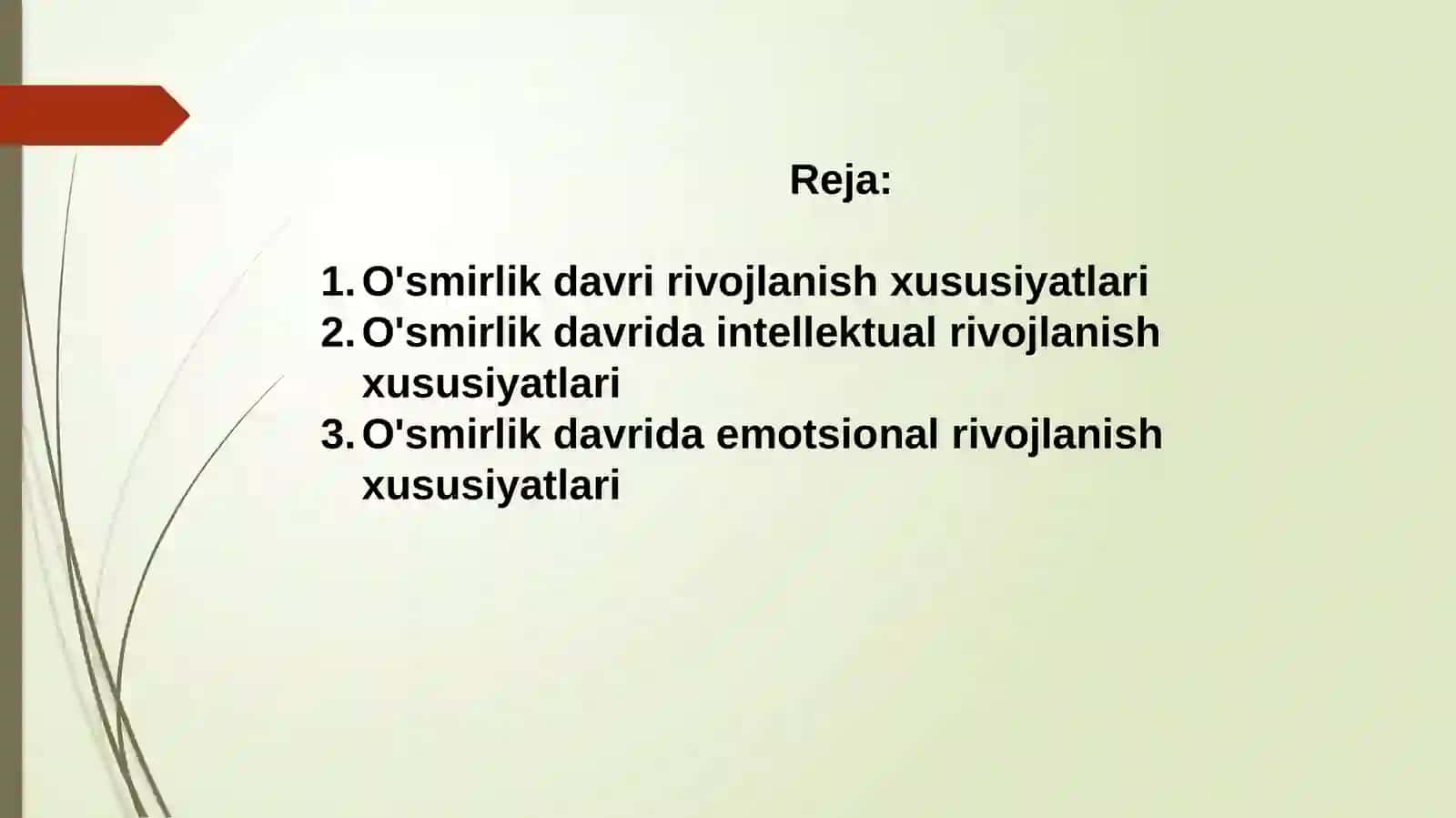 O'smirlik davri intellektual va emotsional rivojlanish xususiyatlari 2