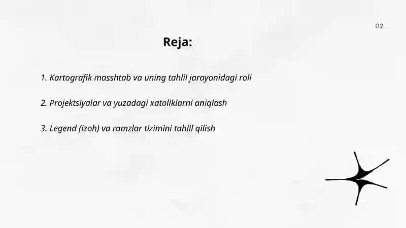 Umumgeografik kartalarni tahlil qilish 2