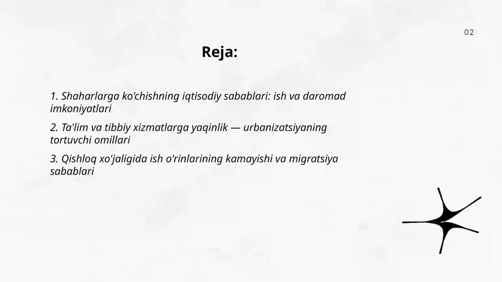 Urbanizatsiya: aholining shaharlarga kôchish sabab va oqibatlari 2