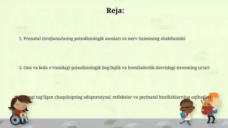 Perinatal davrida psixofiziologik rivojlanishga xos xususiyatlari 2