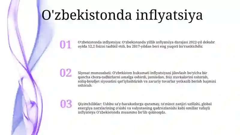 O’Zbekistonda Inflyatsiyaga Qarshi Siyosat 2